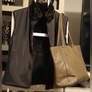 SOLD:  FRYE Olivia Tote Bag, Leather